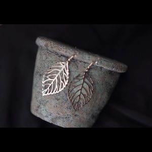 Fall Boho lightweight gold leaf earrings